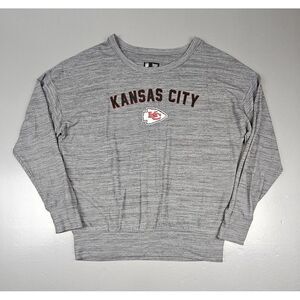NFL Team Apparel Kansas City Chiefs Sweatshirt Mens Medium.‎ Grey Longsleeve